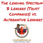 The Lending Spectrum: B Lenders (Trust Companies) vs. Alternative Lenders