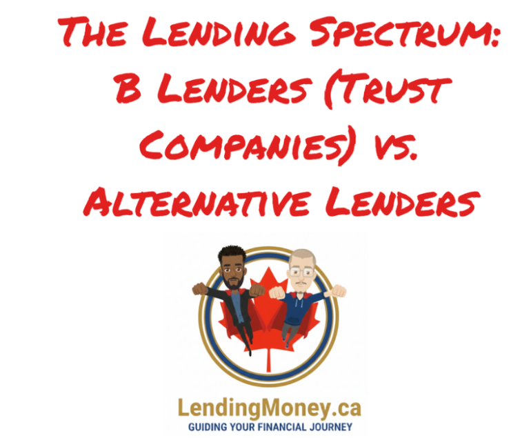 The Lending Spectrum: B Lenders (Trust Companies) vs. Alternative Lenders